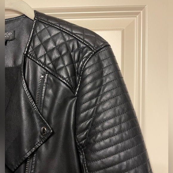 Topshop Moto Leather Jacket - Picture 5 of 8
